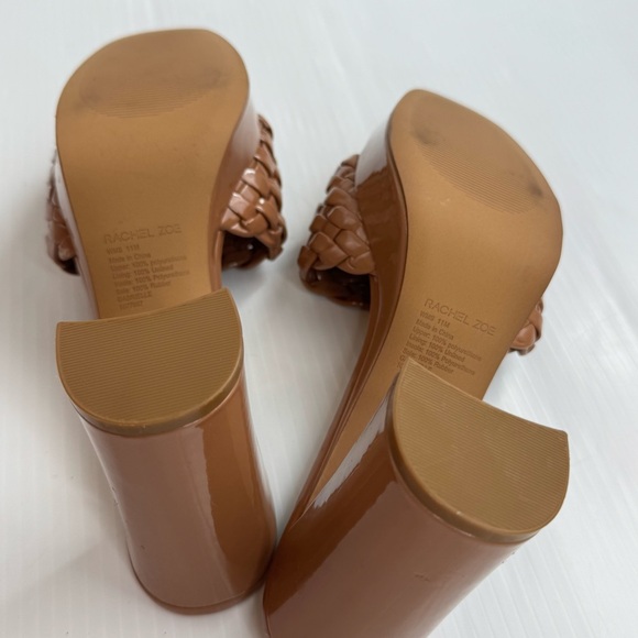 Rachel Zoe Gabrielle Women's Tan Woven Platform Heels - Picture 11 of 12